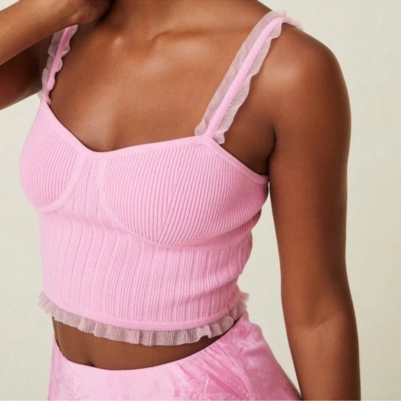 LoveShackFancy $195 Dita Bustier - M - Picture 1 of 9